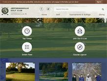 Tablet Screenshot of jeffersonvillegolfclub.org